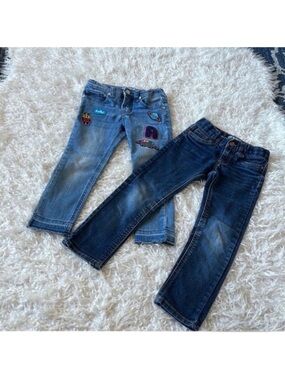 Cat & Jack Girls/Kids/Toddler Skinny jeans Sz 4T/5T Adjustable waistband patch